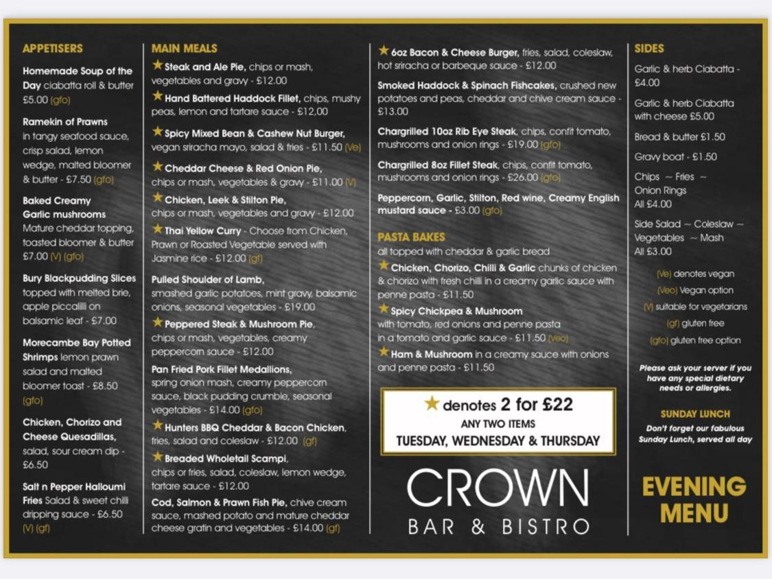 The Crown Hotel Morecambe Esterno foto